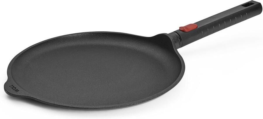 Eco Logic QXR Crêpespan inductief Ø 26 cm met afneembare steel geschikt voor alle warmtebronnen PFAS-vrij antiaanbaklaag gegoten aluminium antiaanbaklaag ovenvast