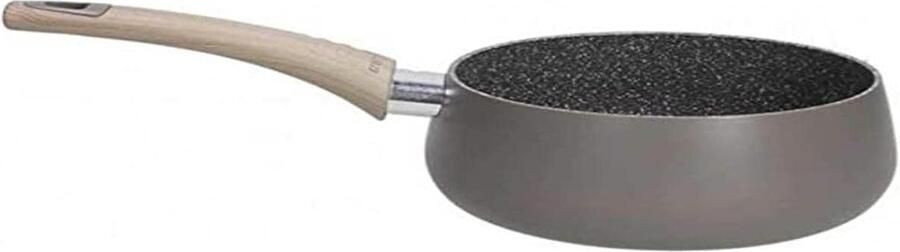 Eco steelpan Kookpan Aluminium Gezond Koken Recycled Materiaal 16 cm Taupe
