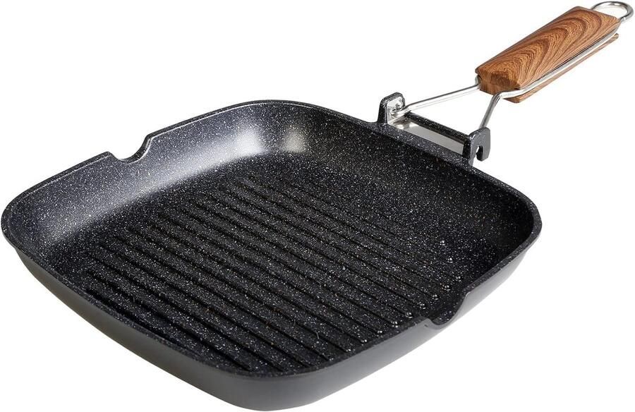 Ecochef Aluminium grillpan met antiaanbaklaag 28 x 28 cm