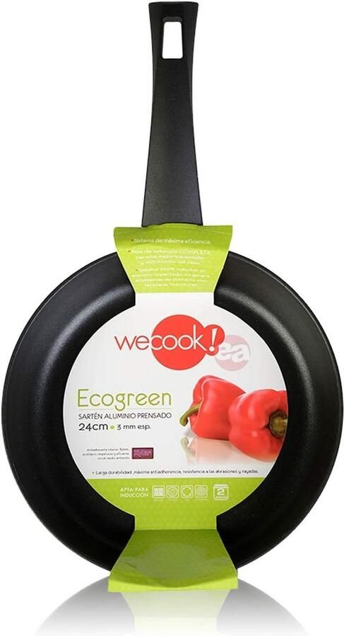 Ecogreen Pan 26 cm Inductie Pan met Milieuvriendelijke Anti-aanbaklaag
