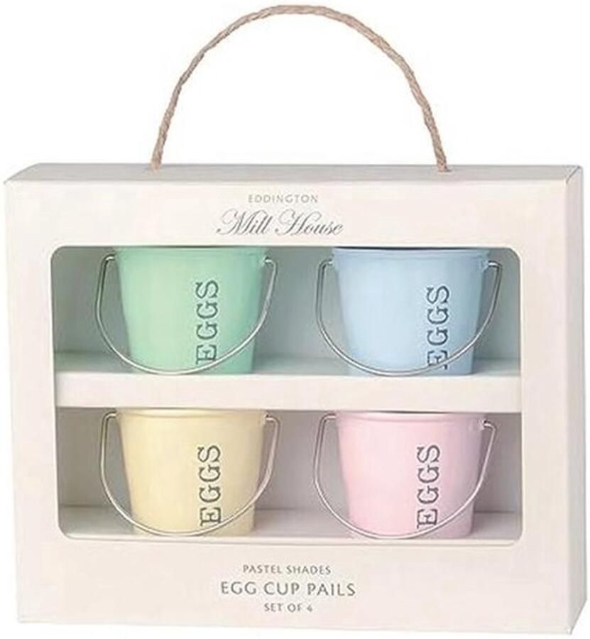 Eddingtons Egg Cup Buckets Set van 4 pastelkleuren