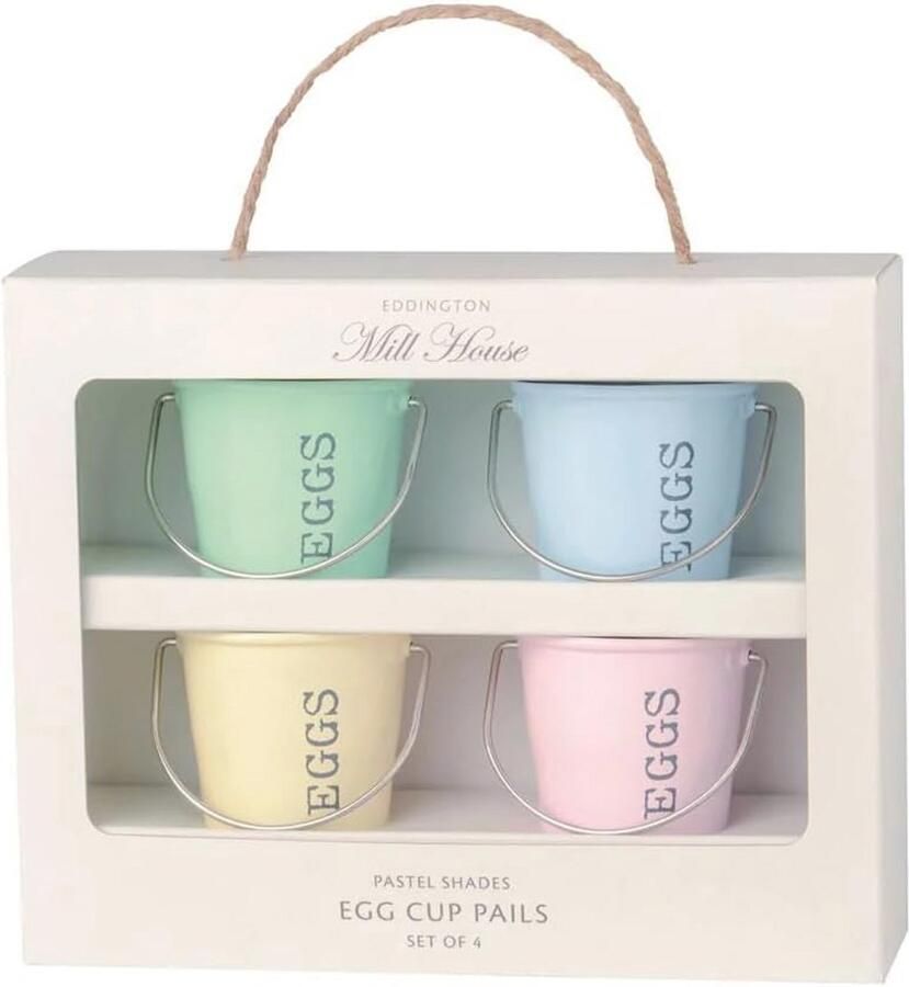 Eddingtons Egg Cup Buckets Set van 4 pastelkleuren