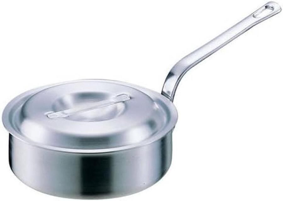 Eénhandige Aluminium Steelpan 15 cm Ideaal voor Snelle Gangbare Gerechten