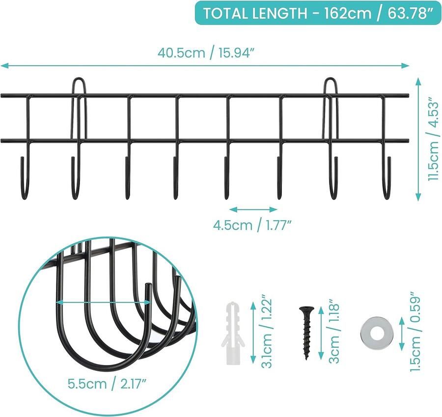 Eenvoudige Snelle Afzuigkap 60 cm Krachtige 650m³ h Afzuiging met Touch-Display 4 Standen en Energieklasse A - Foto 2