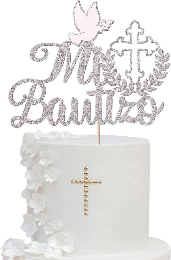 Eerste communie taarttopper communie taartdecoratie duif voor eerste communie doop vormsel verjaardag bruiloft