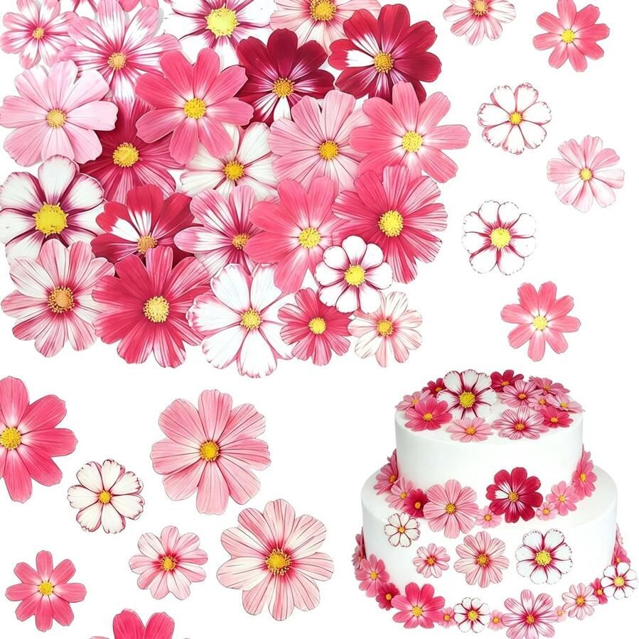 Eetbare Bloemen Taartdecoratie voor Bruiloften Verjaardagen Babyborrels – Cupcakes Koekjes Desserts Decoratie Accessoires