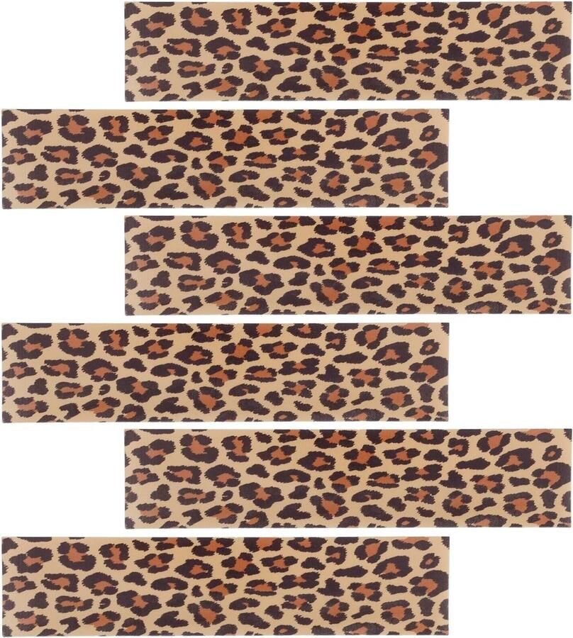 Eetbare Cakerandstroken 28x6 2cm Kleefrijstpapier Luipaard Cake Wrap Randdecoraties voor Vrouwen Dierenthema Verjaardagsfeestbenodigdheden