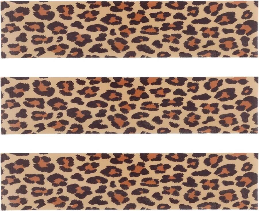 Eetbare Taarten Taartranden 28x6 2cm Gemaakt van Kleefrijstpapier Luipaardprint Eetbare Taartrand voor Vrouwen Dierenthema Verjaardagsfeestartikelen