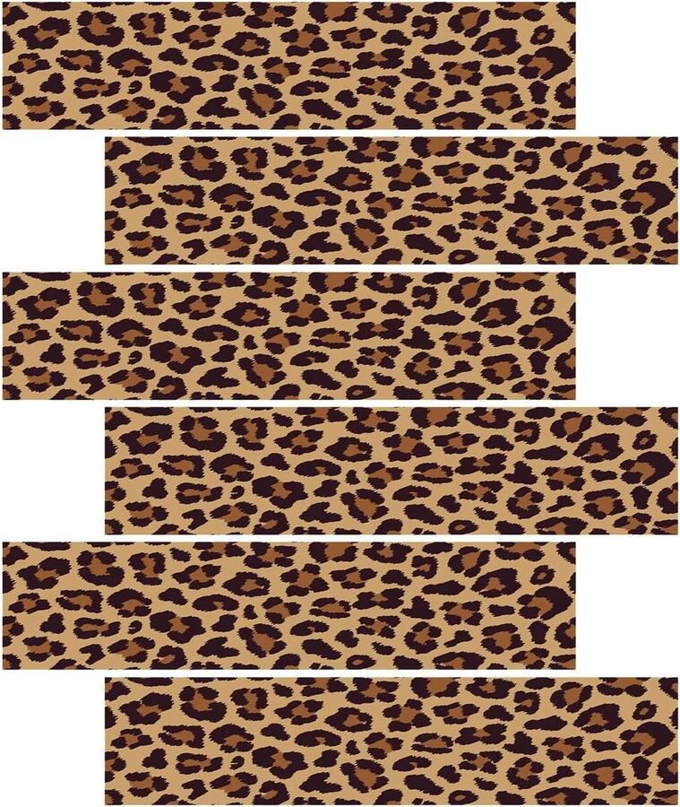 Eetbare Taartranden met Luipaardprint Rijstpapier met Cheetahpatroon Taartversiering voor de Zijkant Een Verjaardagsfeest voor Vrouwen