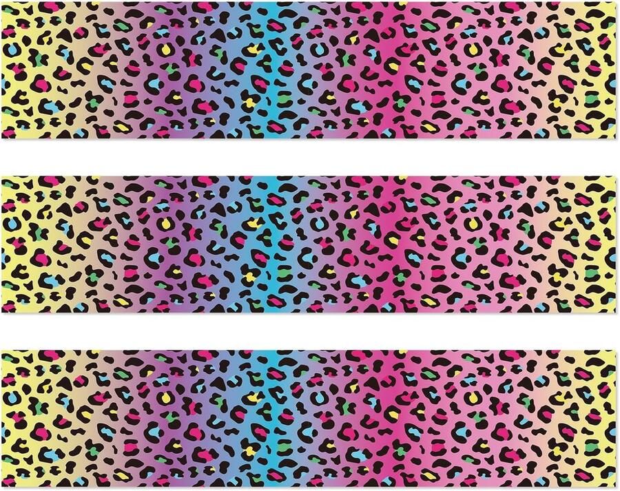 Eetbare Taartvulling met Regenboogluipaardprint 28x6 2cm Taartdecoratie met Regenboogluipaardprint voor Verjaardagen Geschikt voor Feestjes en Verjaardagen