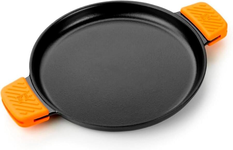 Efficient Iron Grillpan Gemaakt van geëmailleerd gietijzer geschikt voor gebruik in de oven en op alle warmtebronnen vaatwasmachinebestendig