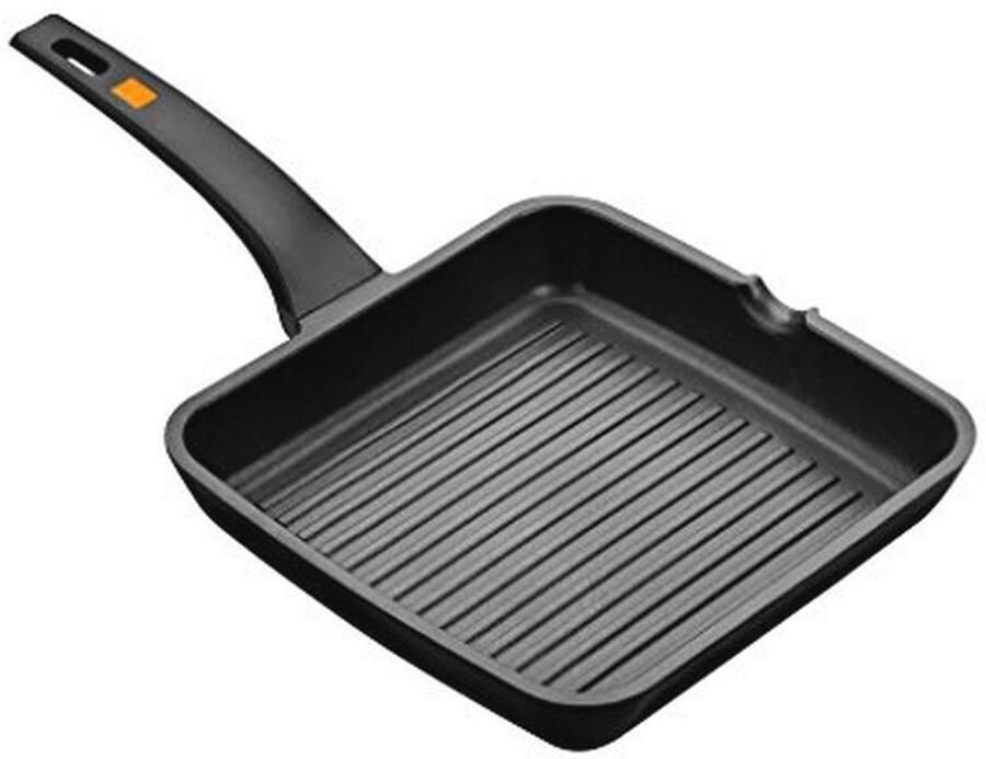 Efficiënte Grill Zwart 22 cm Geschikt voor Alle Soorten Keukens inclusief Inductie