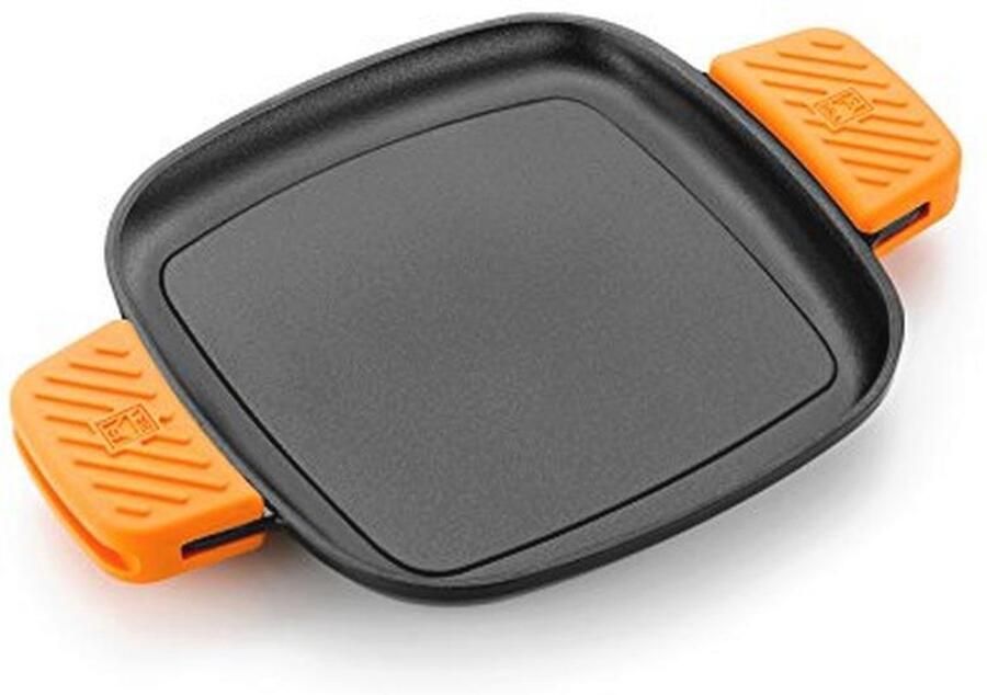 Efficiënte Grillpan Vierkante Gietijzeren Grill 24 cm