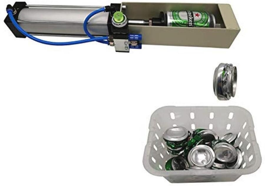 Efficiënte Luchtcilinder voor het Vernietigen van Aluminium Blikjes Eco-vriendelijk Recyclinggereedschap