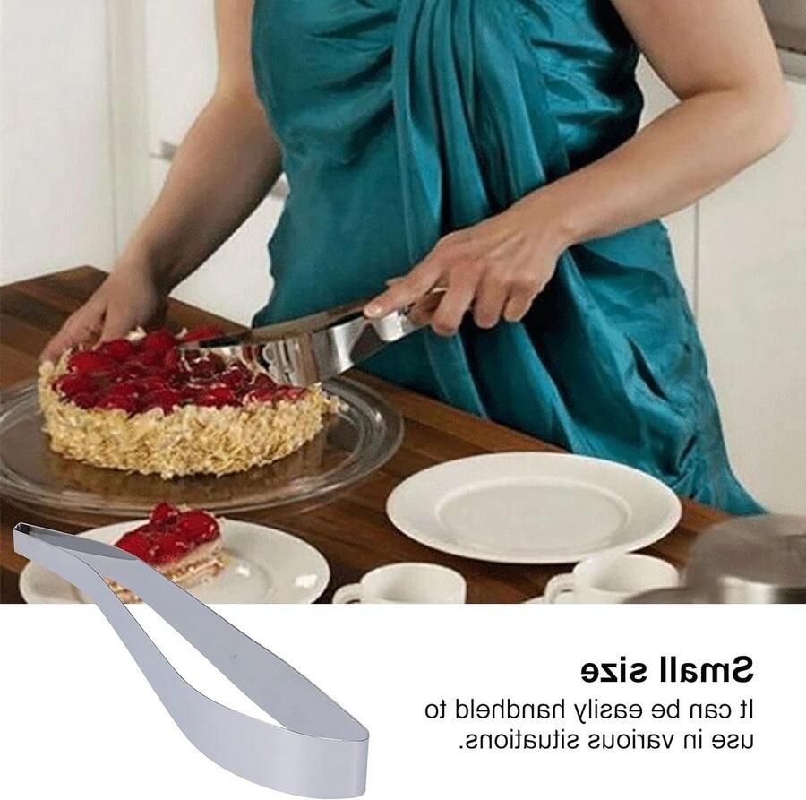 Efficiënte Taartsnijder van RVS voor Perfecte Porties Draagbare en Handige Cake Cutter voor Gemakkelijk Snijden en Serveren van Taarten en Gebak