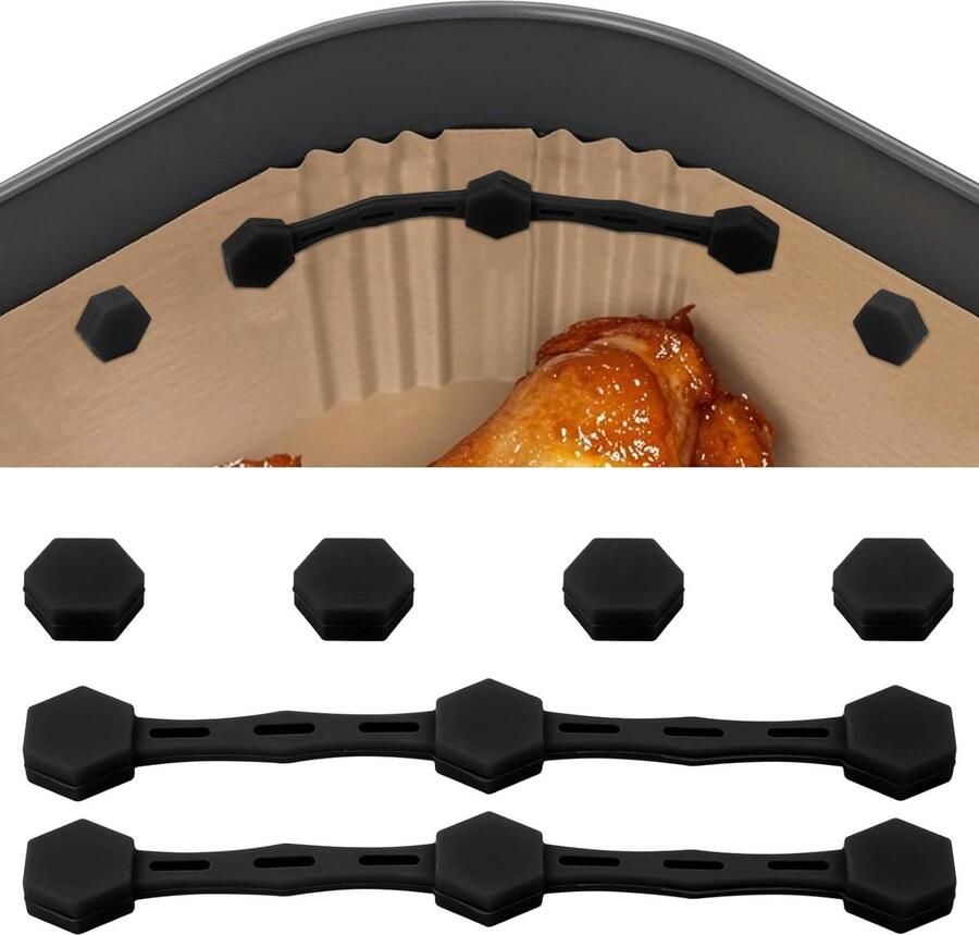 EGoods Airfryer accessoires Siliconen gesp voor bakpapier Magnetische gesp voor airfryer Keukenaccessoires