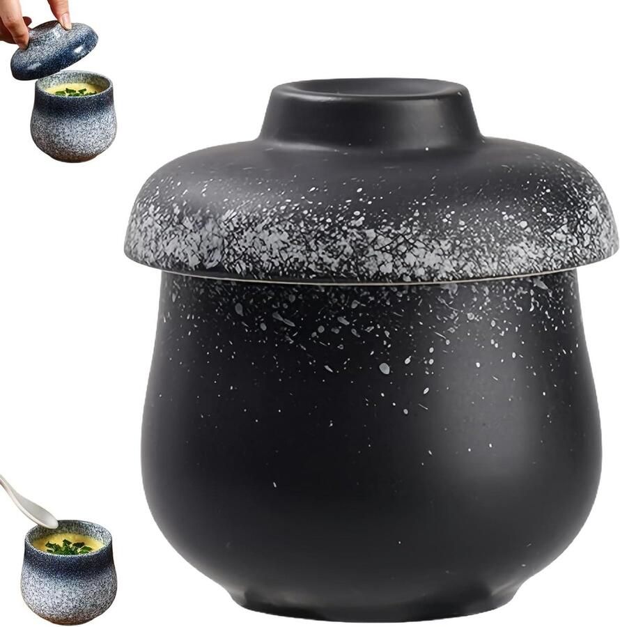 Ei Coddlers Set Porseleinen Kookbekers Ontbijt Bereiden Hittebestendig Keramiek 220 ml Capaciteit Wit