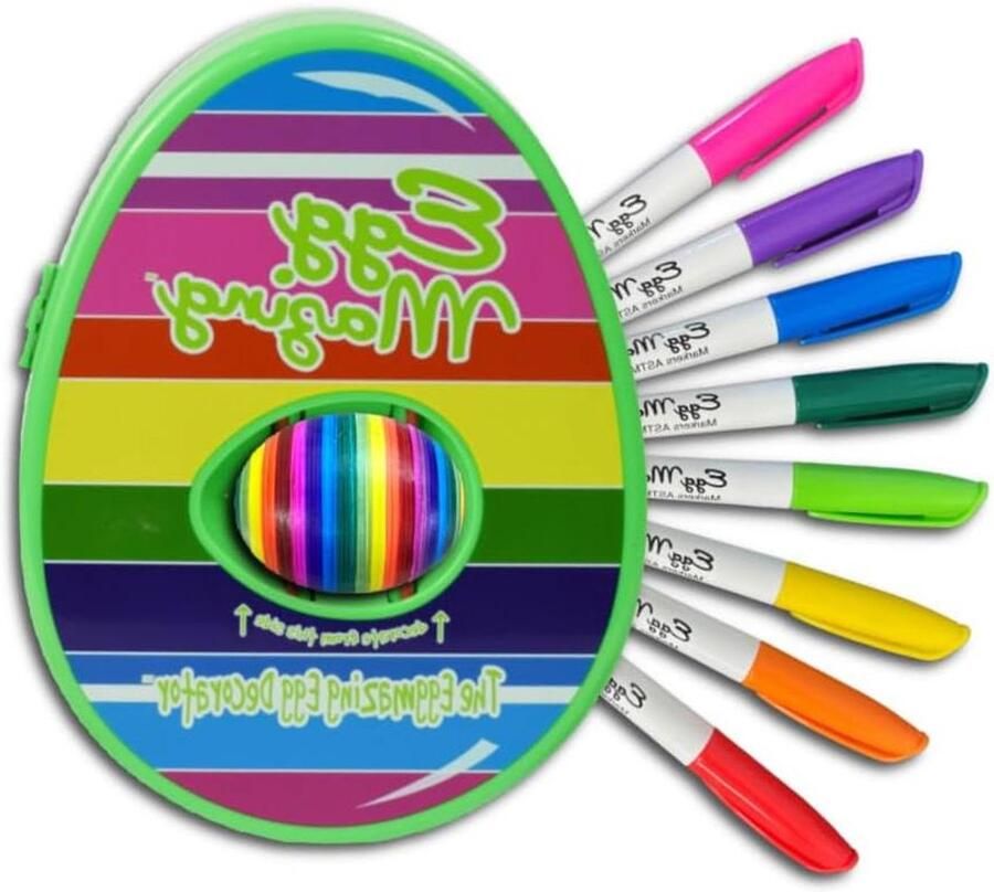 Ei Decoratie Spinner Paasei Decorator Kit Creatief Knutselen Geen Kleurstof Rommel 8 Kleur Markers Lente Groen