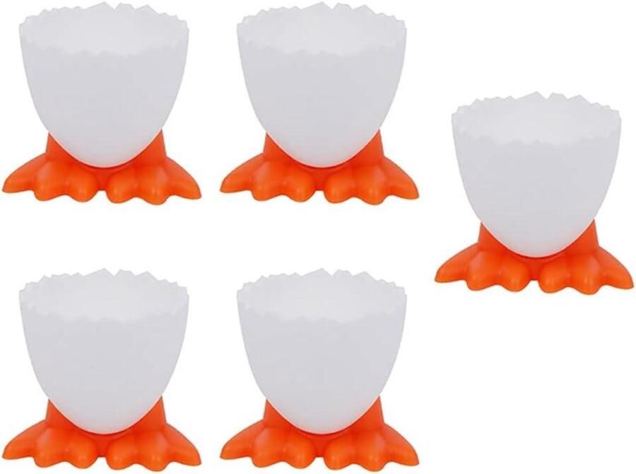 Ei Houder Ei Cup Koken Vereenvoudigen Leuk Ontwerp 5 stuks Assorti
