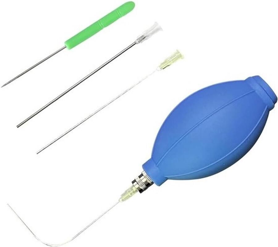 Ei Leegmaker Set Eierpomp Boor Paasei Decoratie Eenvoudig in gebruik 20x15x5 cm Blauw