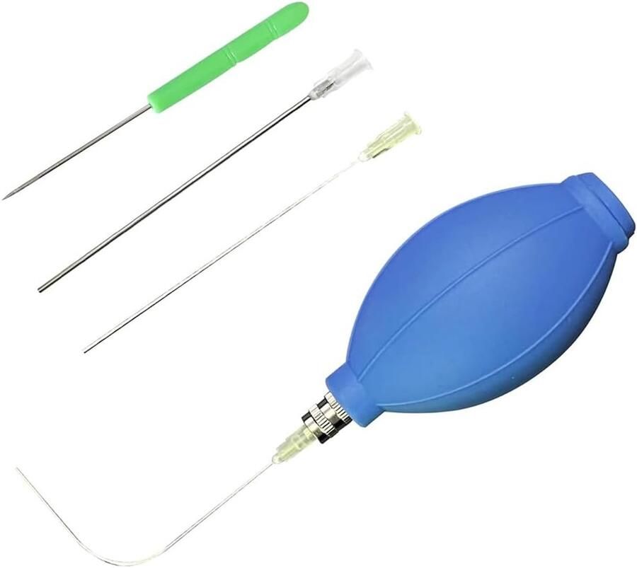Ei Leegmaker Set Eierpomp Boor Paasei Decoratie Eenvoudig in gebruik 20x15x5 cm Blauw