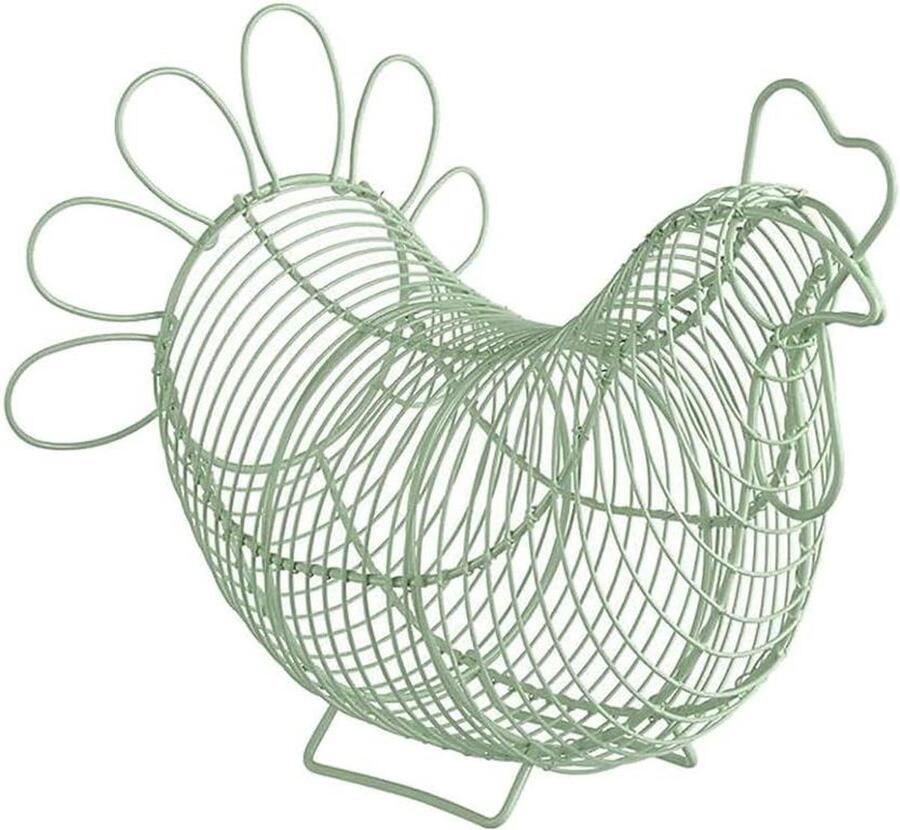 Ei Mand Keuken Houder Verse Opslag Rustieke Stijl 1 Stuk Groen