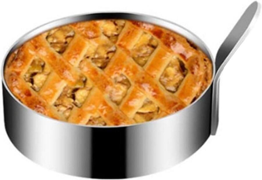 Ei Ring Omelet Vorm Ontbijt Koken Roestvrij Staal 7.5 cm Zilver