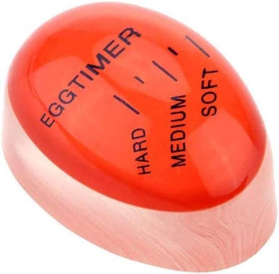 Ei Timer Kleurveranderende Timer Perfect Gekookte Eieren Warmtegevoelig Kleurindicatie 7 x 8 cm Rood