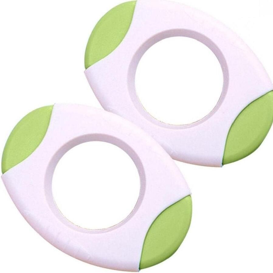 Ei Topper Cutter Ei Opener Gekookte Eieren Bereiden Betrouwbaar Materiaal 2 Stuks Groen