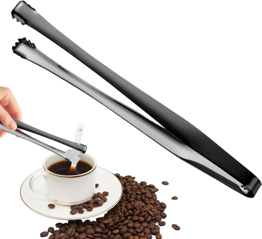 Eier Chalaza Verwijderaar Eiwit Pincet Hygiënisch Koken Roestvrij Staal Compact Model Zwart