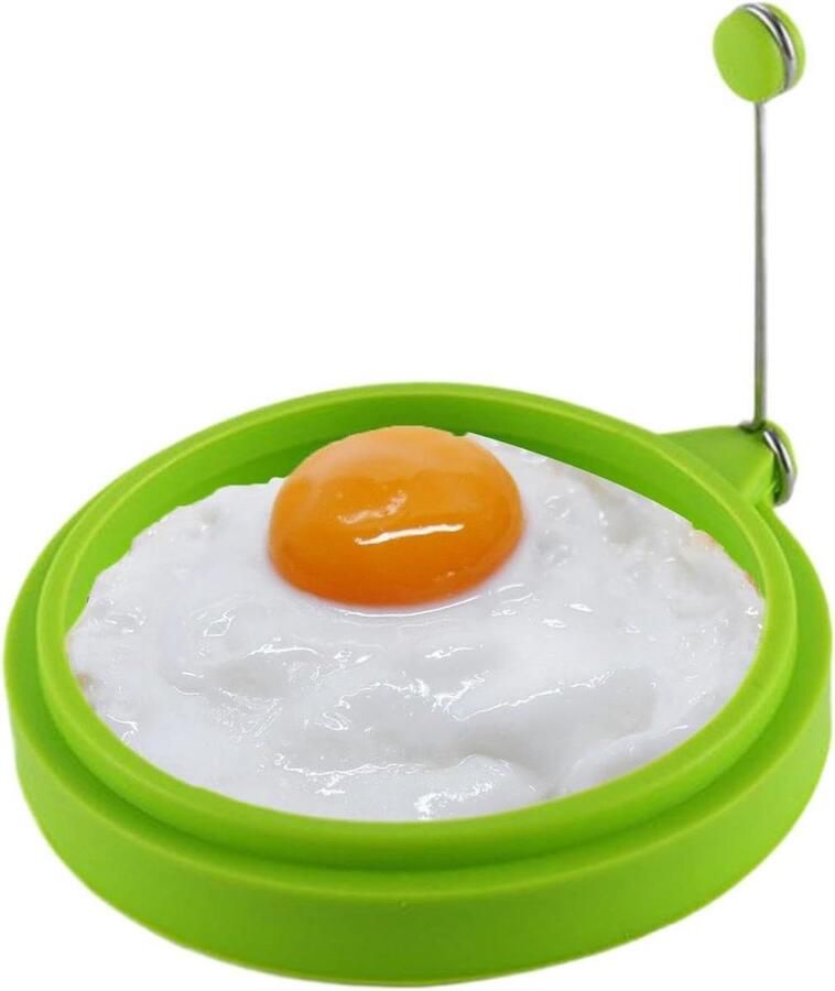 Eier Kookringen Omelet Vormen Ontbijt Maken Antiaanbaklaag Meerkleurig Set van 4