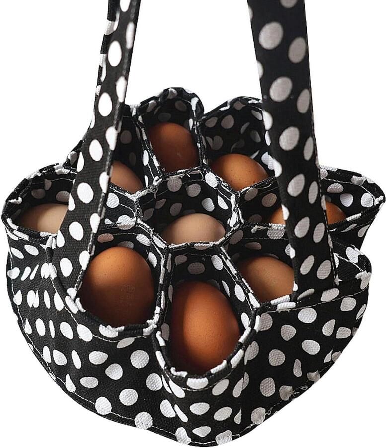 Eier Mand Eier Verzamelaar Eieren Verzamelen 7 Vakken 23 x 22 cm Zwart