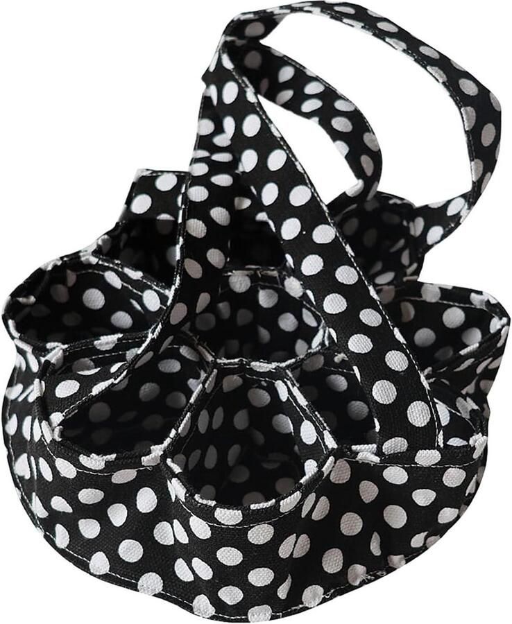 Eier Mand Eier Zak Eieren Verzamelen 9 Vakken Ontwerp 23 x 22 cm Zwart