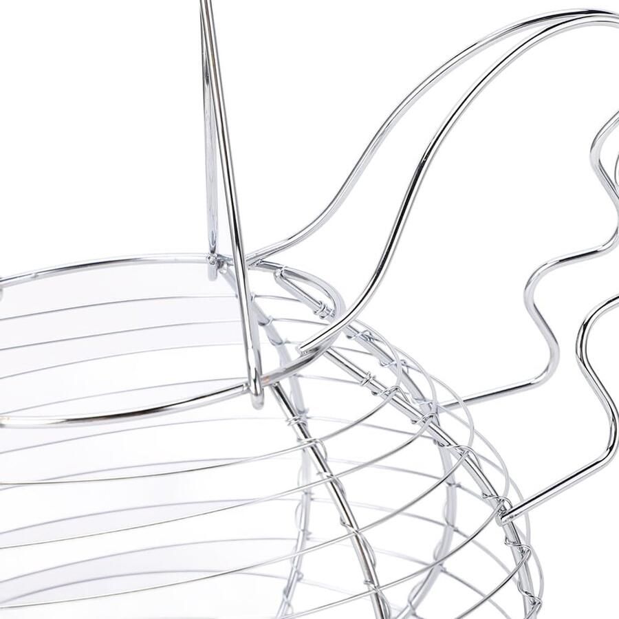Eier Mand Fruitmand Kippenmand Keuken Organiseren Klassiek Kippenontwerp 36x25x22 cm Zilver
