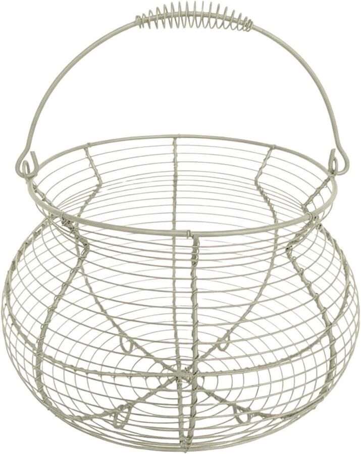 Eiermand Eierhouder Mand Eieren Verzamelen Geperforeerd Ontwerp 20 x 15 cm Beige