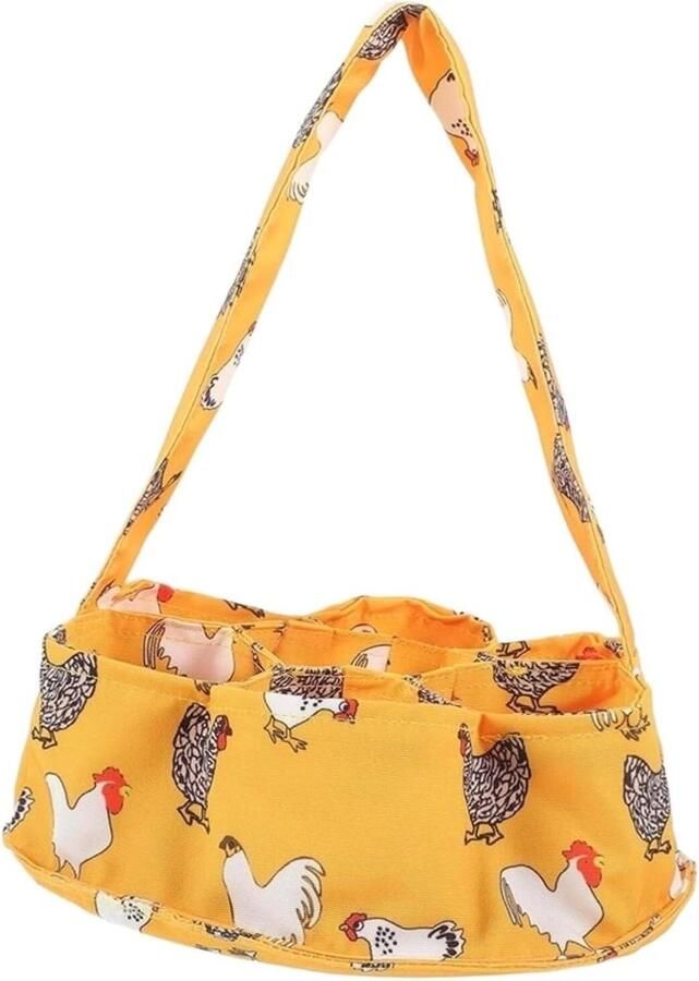 Eier Mand Verzamel Tas Verse Eieren Verzamelen 7 Vakken Ontwerp 20x7 cm Beige
