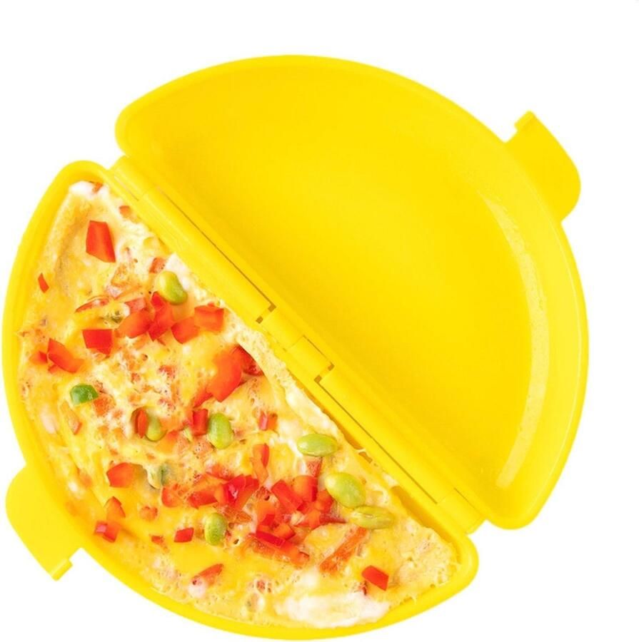 Eier Pan Omelet Maker Ontbijt Maken Hittebestendig Siliconen 21 cm Grijs