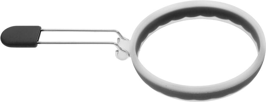 Eier Pannekoek Maker Omelet Ring Ontbijt Maken Niet-klevende Siliconen 10 cm Zwart