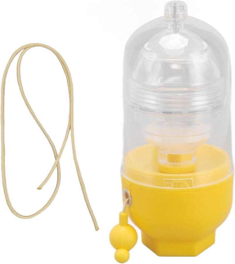 Eier Scrambler Gouden Ei Maker Eieren Mengen Handmatige Trekker 7.5 x 16.5 cm Geel