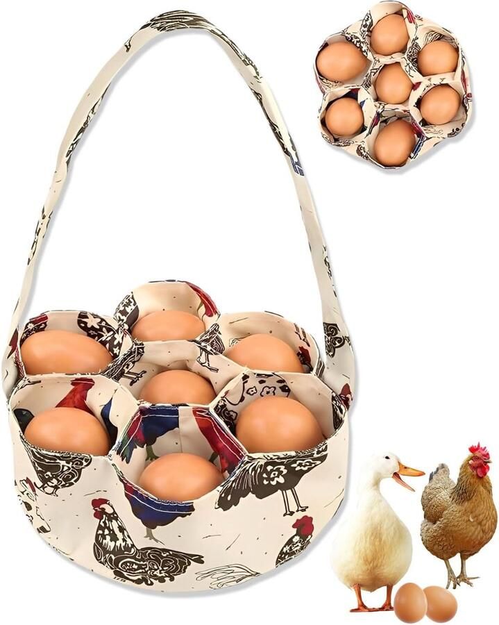 Eier Verzamelaar Eiermand Boerderij Verse Eieren Verzamelen Beschermt Eieren Tegen Pletten