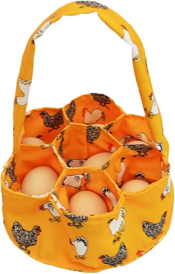 Eier Verzamelaar Mandje Keuken Eieren Oogsten Met 7 Vakken 20x20x20 cm Meerkleurig