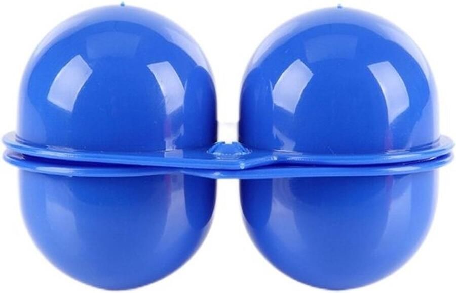 Eierbox Draagbare Opslag Koelkast Camping Schokabsorberend Design 18x5x5 cm Blauw
