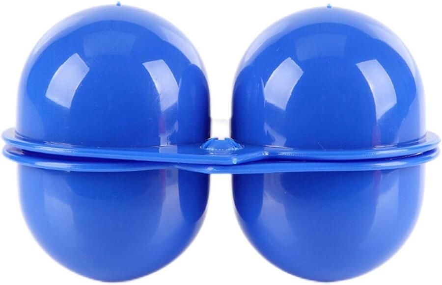 Eierbox Draagbare Opslag Koelkast Camping Schokabsorberend Design 18x5x5 cm Blauw