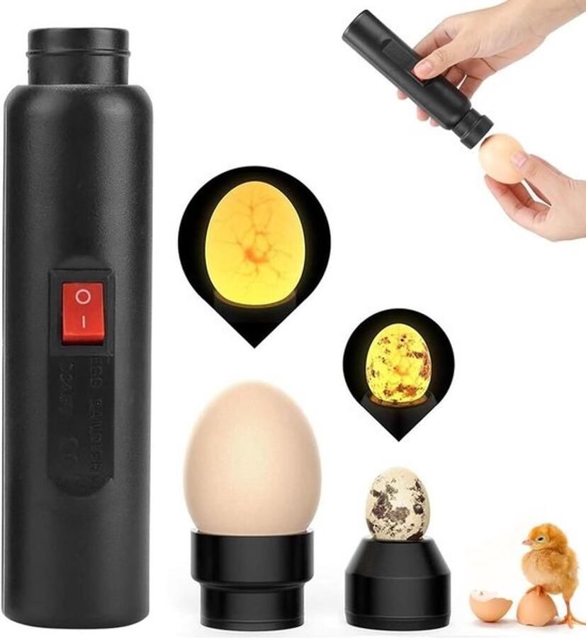 Eiercandler Eiertester Ontwikkeling controleren Oplaadbaar draadloos Heldere koele led