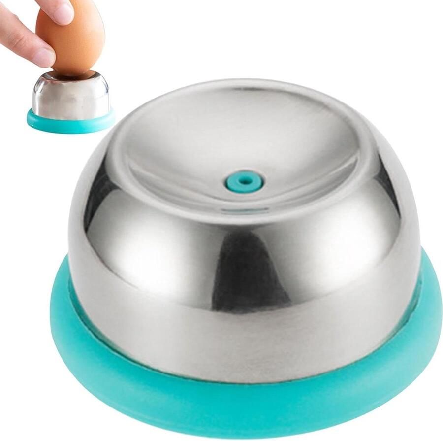 Eiercracker Eierprikker Eierperforator Koken van Eieren Roestvrijstalen Naald 18 x 17 x 4.8 cm Blauw