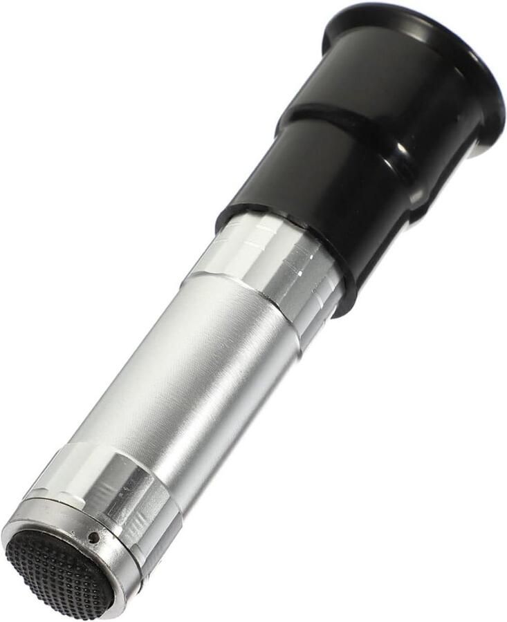 Eierdetector LED Schierlamp Eieren Embryo Controleren Draagbaar Handzaam 10.2 cm Zilver