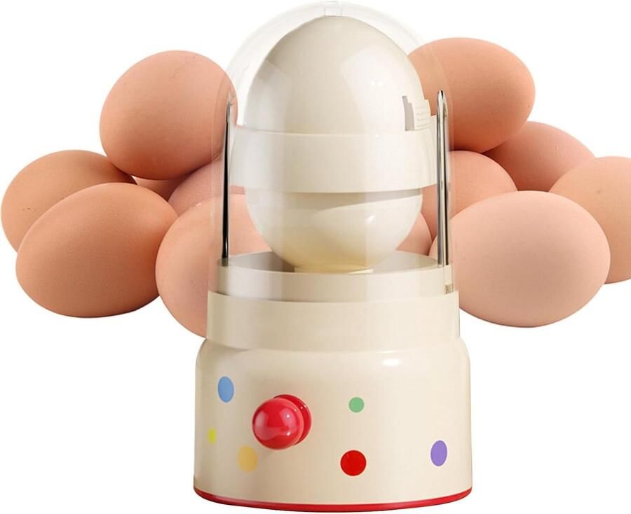 Eierdooier Mixer Gouden Ei Maker Keuken Organisatie Handmatig Mengen 9x9x9 cm Crèmekleurig