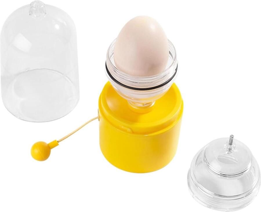 Eierdooiermixer Eierspinner Schudbeker Gouden Eieren Maken Handmatig Trekkoord Systeem 7.5 x 15.5 cm Meerkleurig