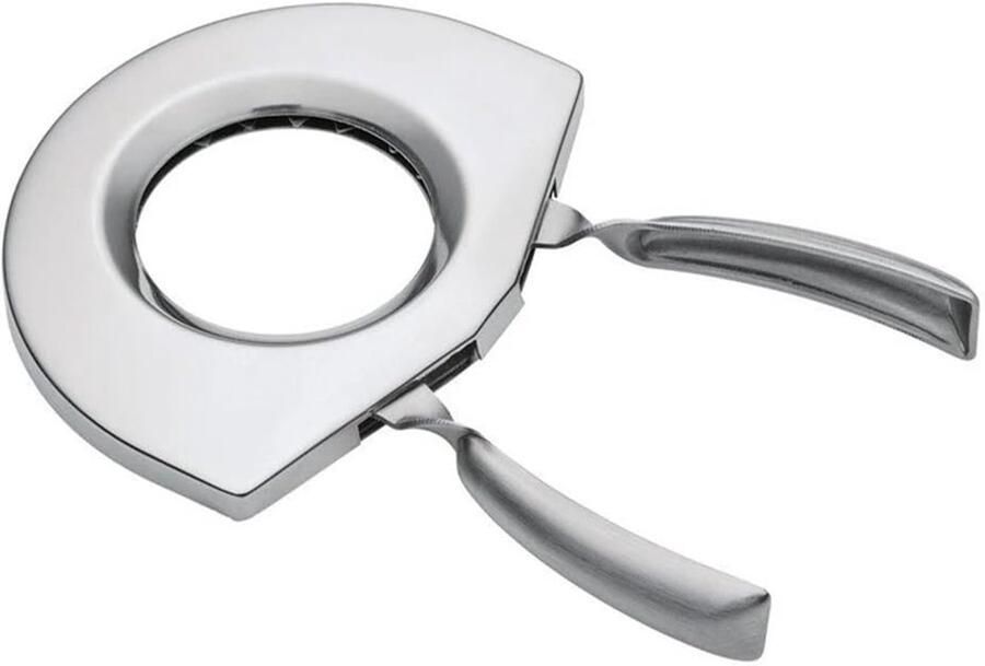 Eierdop RVS Eierhouder Ontbijt Eierschaal Verwijderen Snelle Schone Opening 12.3 x 9.1 cm Zilverkleurig