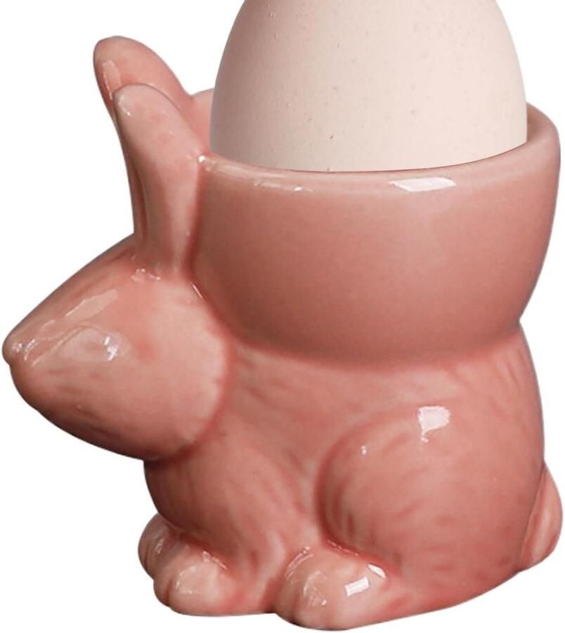 Eierdopje Haas Paasdecoratie Keramiek Ontbijt Serveren Hoogwaardig Keramiek 7.4 x 7.2 cm Lichtroze